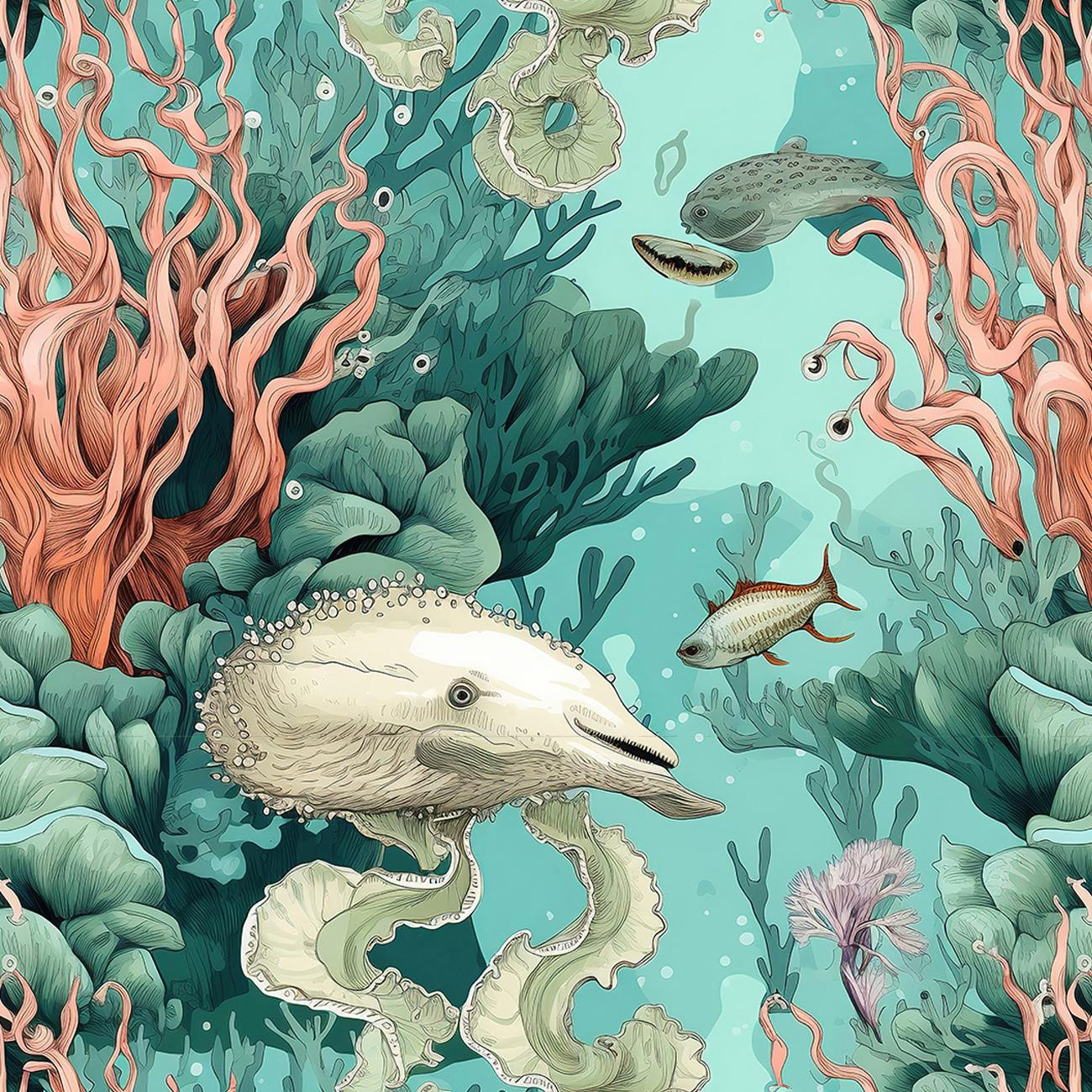 By the Sea Wz. 9 - tkanina wodoodporna