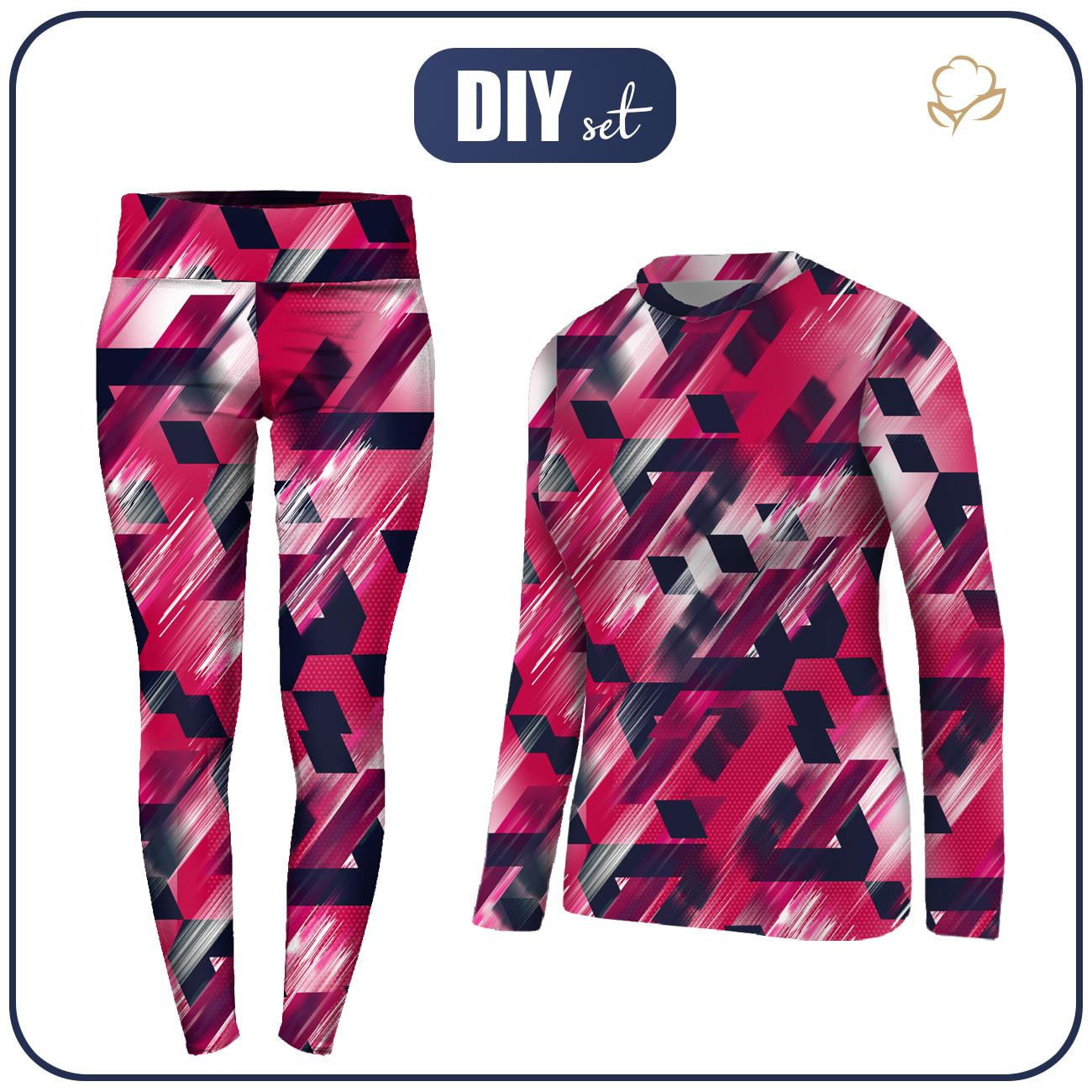 THERMO KOMPLET DAMSKI (JANE) - CYBER PINK - zestaw do uszycia