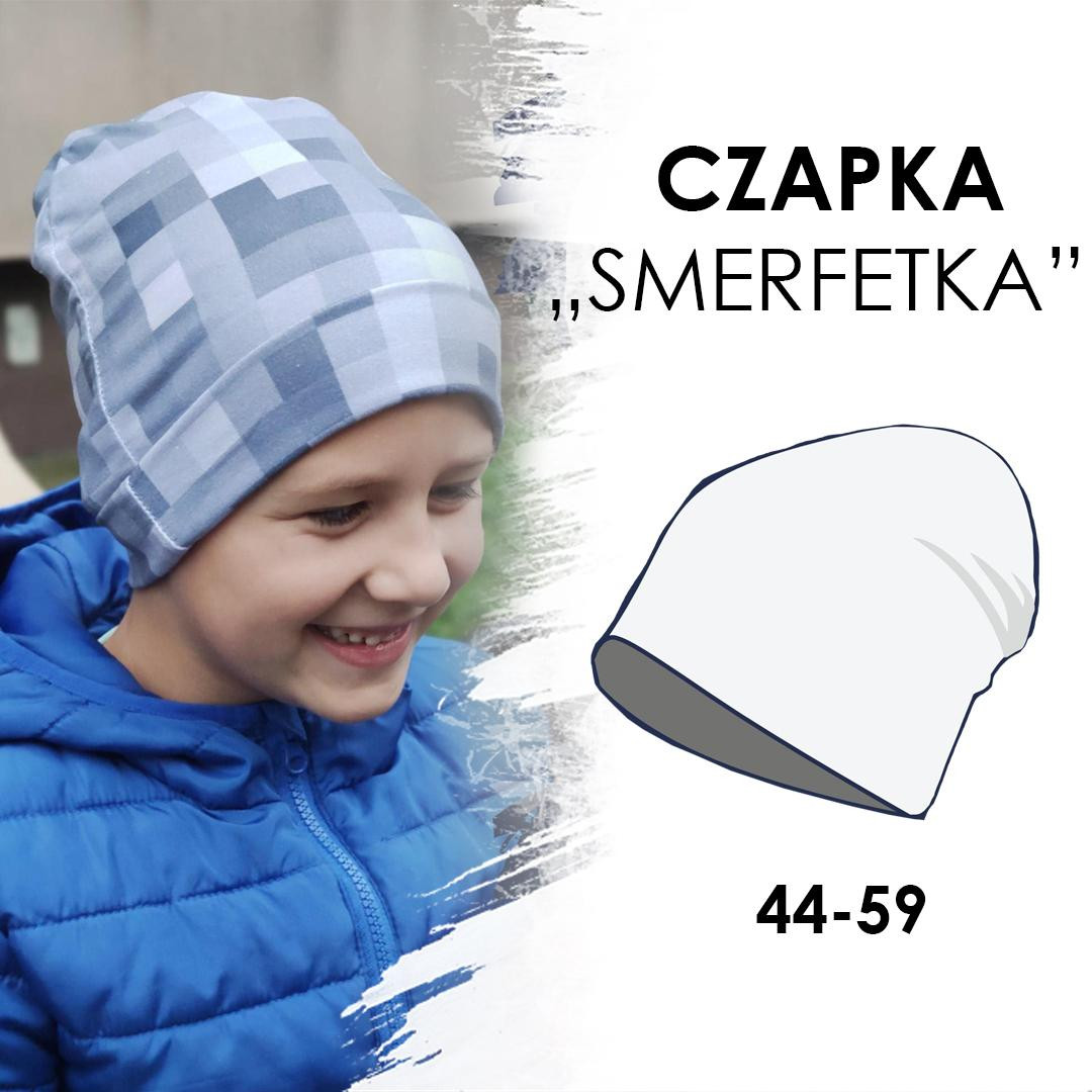 WYKRÓJ PAPIEROWY - CZAPKA SMERFETKA