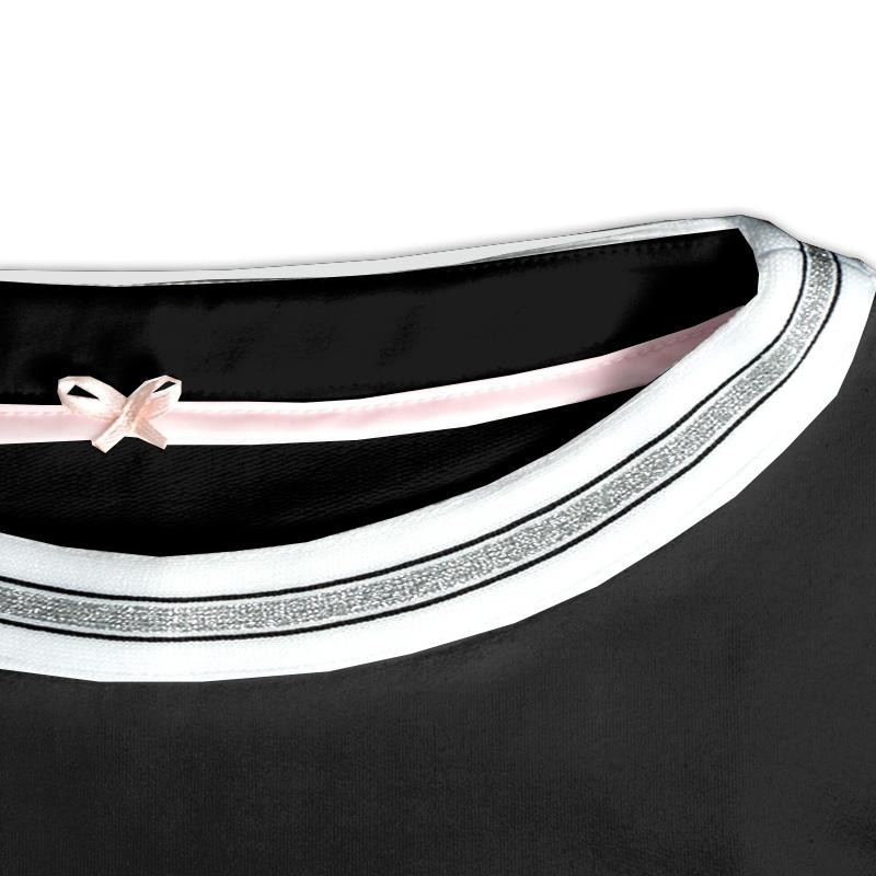 Bluza dziecięca z kryształkową aplikacją "KATE" - czarny 110-116 - zestaw do uszycia