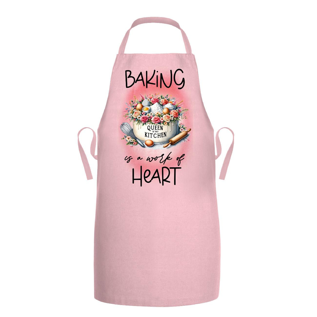 FARTUSZEK - BAKING HEART - zestaw do uszycia