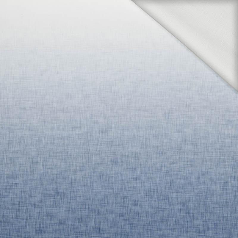 OMBRE / ACID WASH - niebieski (biały) - panel, dzianina pętelkowa (110cm x 155cm)