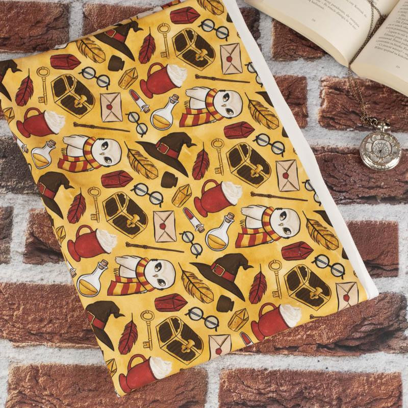 CZARODZIEJSKI MIX WZ. 2 (MAGICZNA SZKOŁA) / musztardowy - dresówka pętelkowa