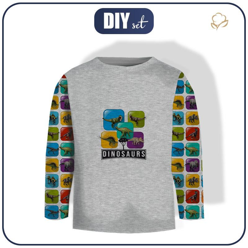 LONGSLEEVE -  KAFELKI DINO WZ. 2 - zestaw do uszycia