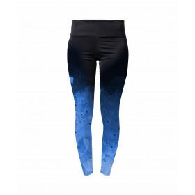 LEGGINSY SPORTOWE (XS) - KLEKSY (classic blue) - zestw do uszycia