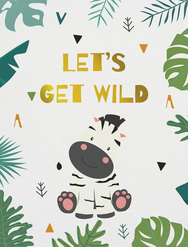 LET'S GET WILD (WILD & FREE) - panel tkanina wodoodporna