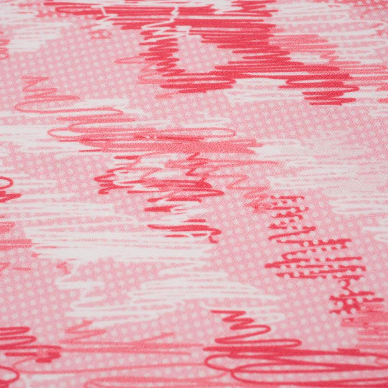 MORO - bazgroły / czerwony - dresówka pętelkowa