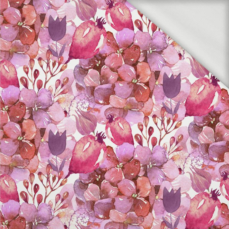 KWIATOWY MIX (NA ŁĄCE) - dresówka pętelkowa