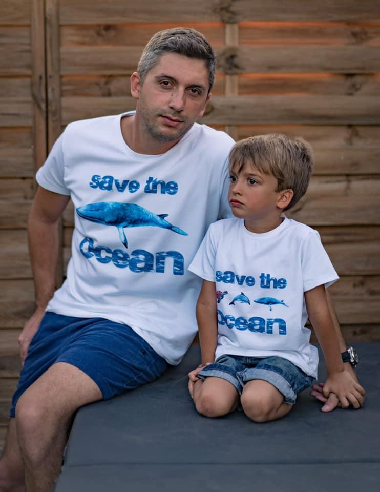 MĘSKI T-SHIRT Z WŁASNYM NADRUKIEM - THIS PAPA BEAR BELONGS TO... - ZESTAW DO USZYCIA