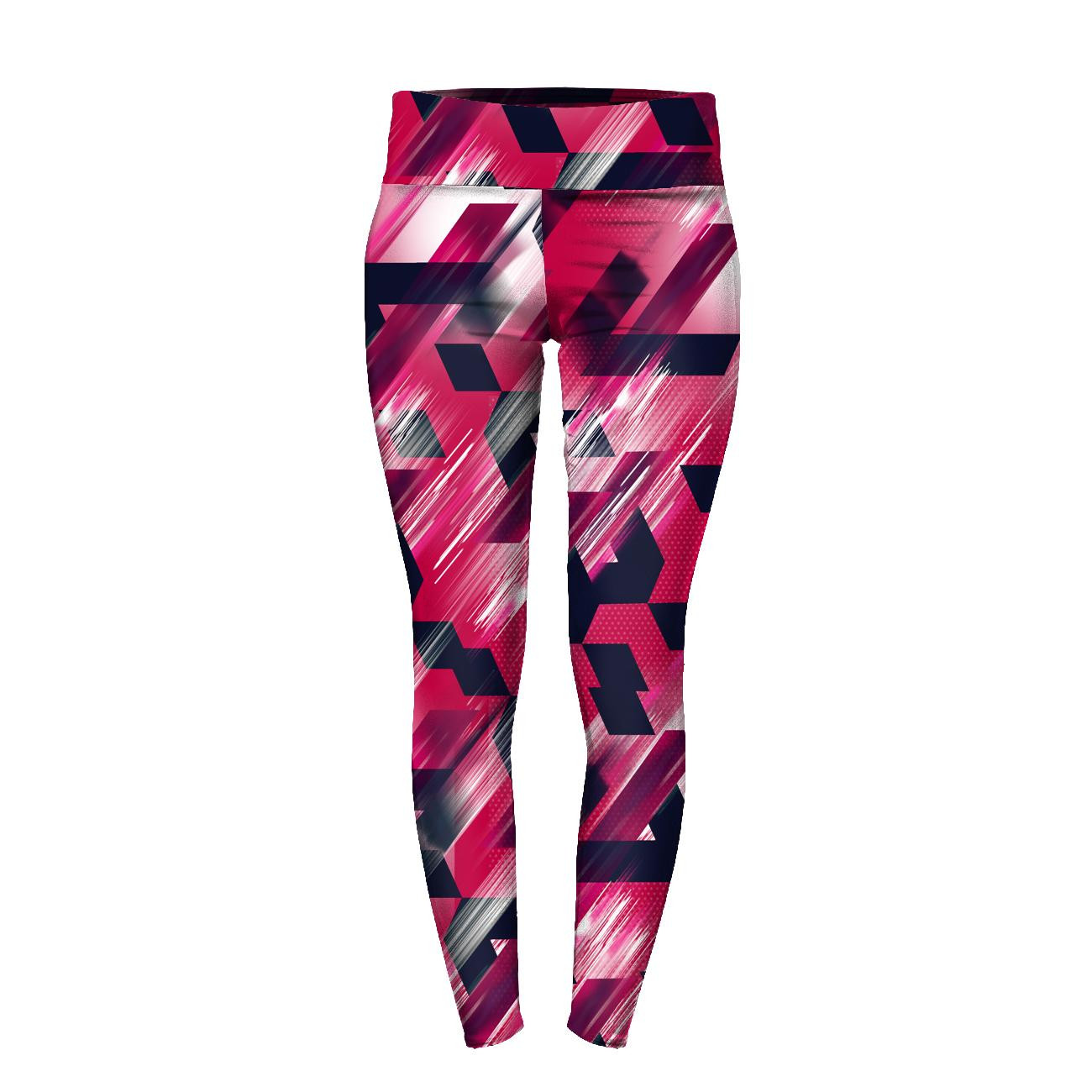 THERMO LEGGINSY DAMSKIE (GRETA) - CYBER PINK - zestaw do uszycia