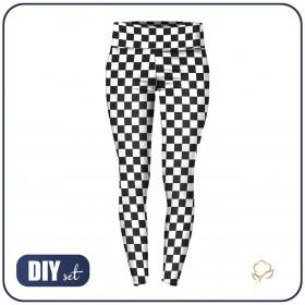 LEGGINSY SPORTOWE (S) - CLASSIC CHECK - zestaw do uszycia