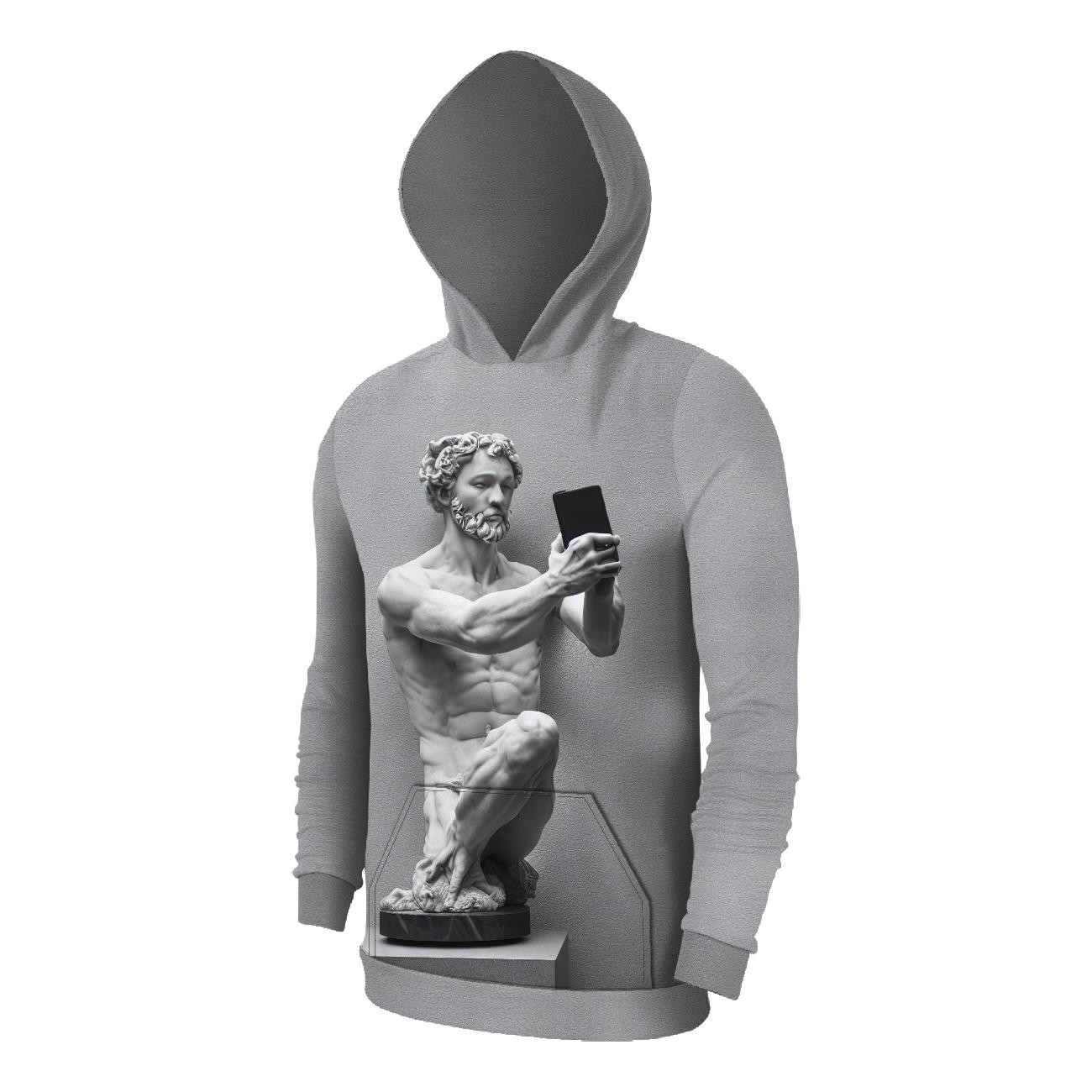 MĘSKA BLUZA Z KAPTUREM (COLORADO) - SCULPTURE'S SELFIE - zestaw do uszycia 