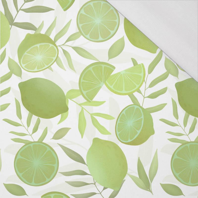 LIMONKI / biały - single jersey z elastanem 