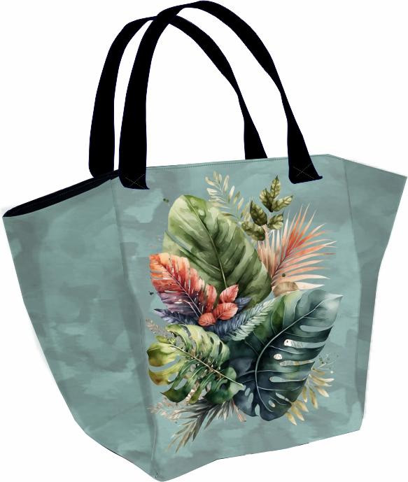 Torba XL z saszetką 2 w 1 - TROPICAL BOUQUET WZ. 2 - zestaw do uszycia