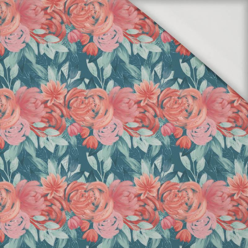 RÓŻE I PIWONIE wz. 5- Jersey wiskozowy