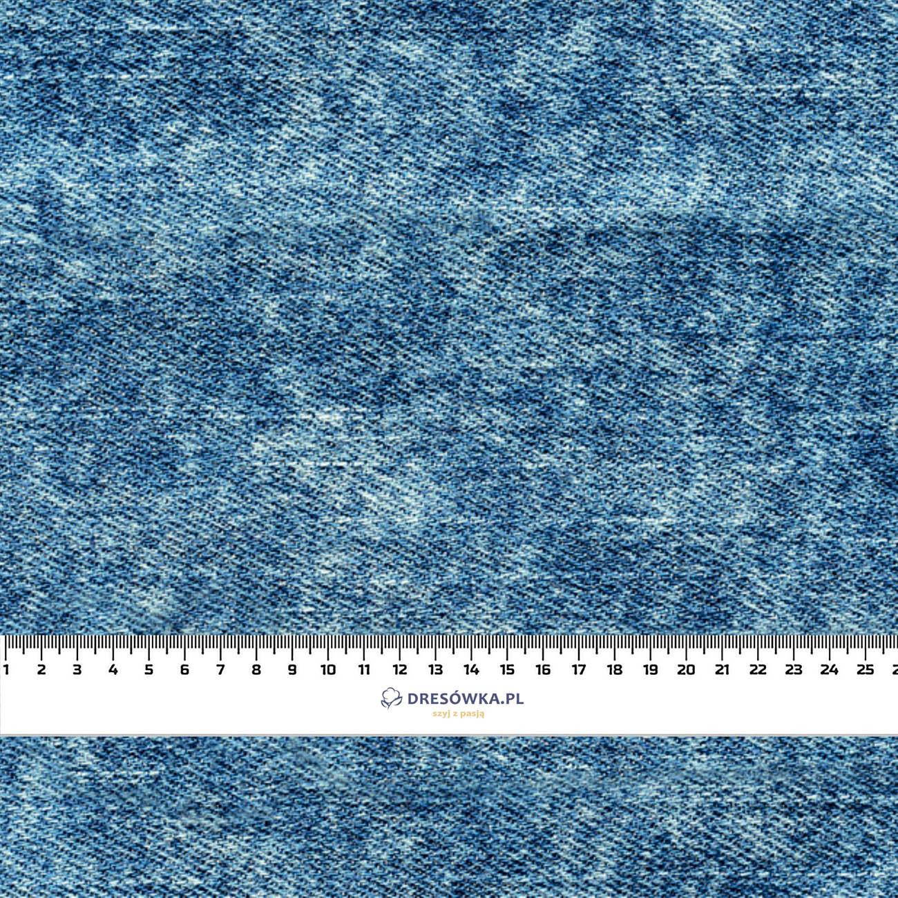 PRZECIERANY JEANS (Atlantic Blue) - tkanina szybkoschnąca