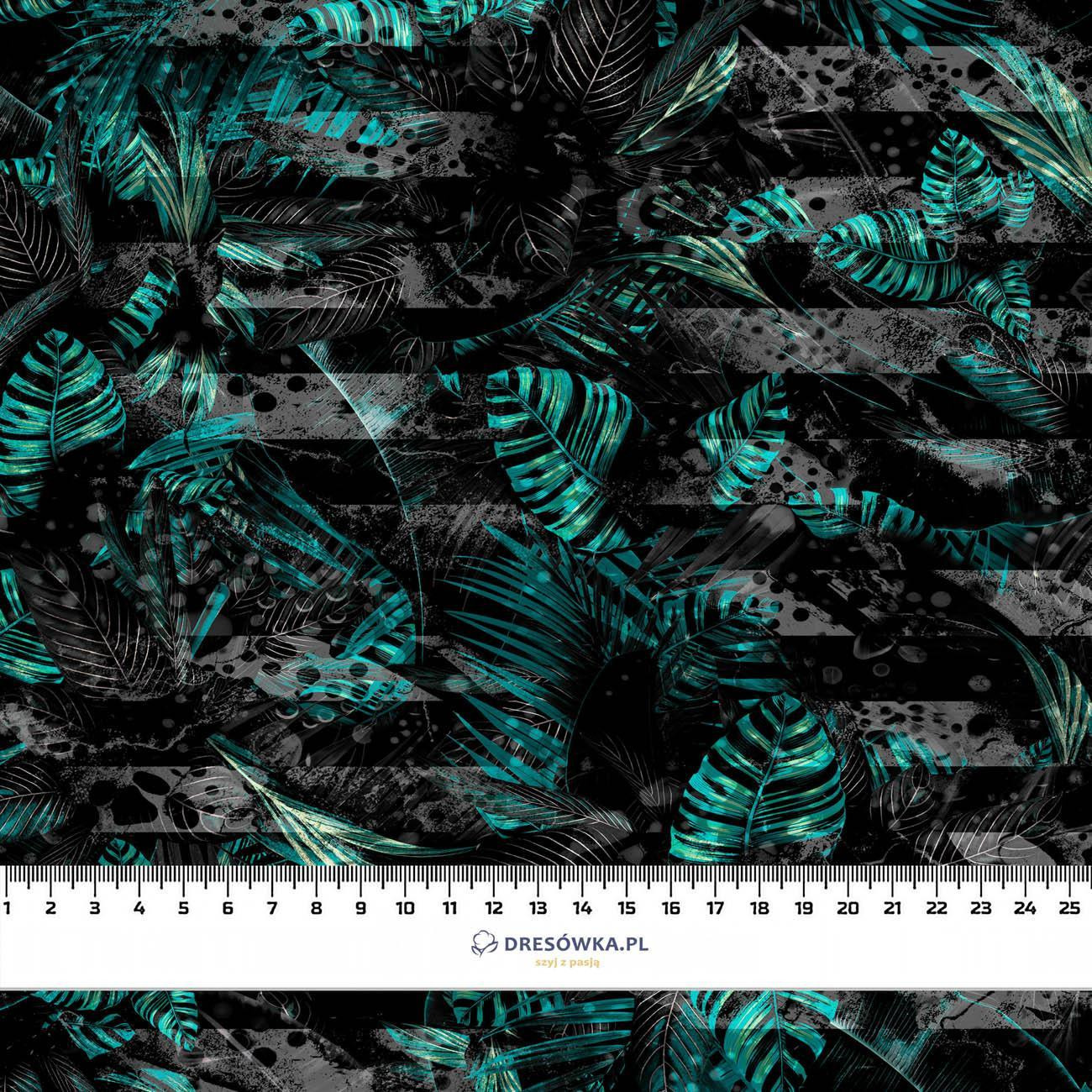JUNGLE ZEBRA / MONSTERA - dzianina pętelkowa z elastanem ITY