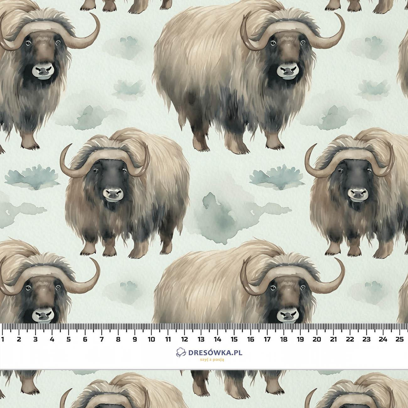 PASTEL BISON - Jersey wiskozowy