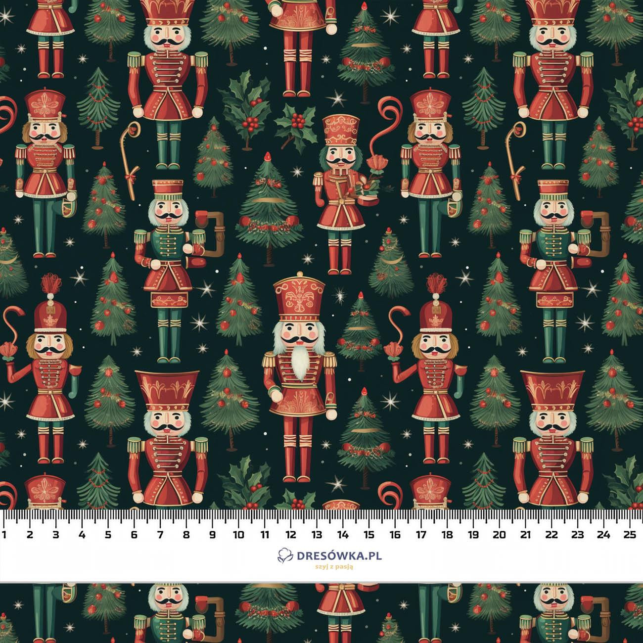CHRISTMAS NUTCRACKER- single jersey z elastanem ITY