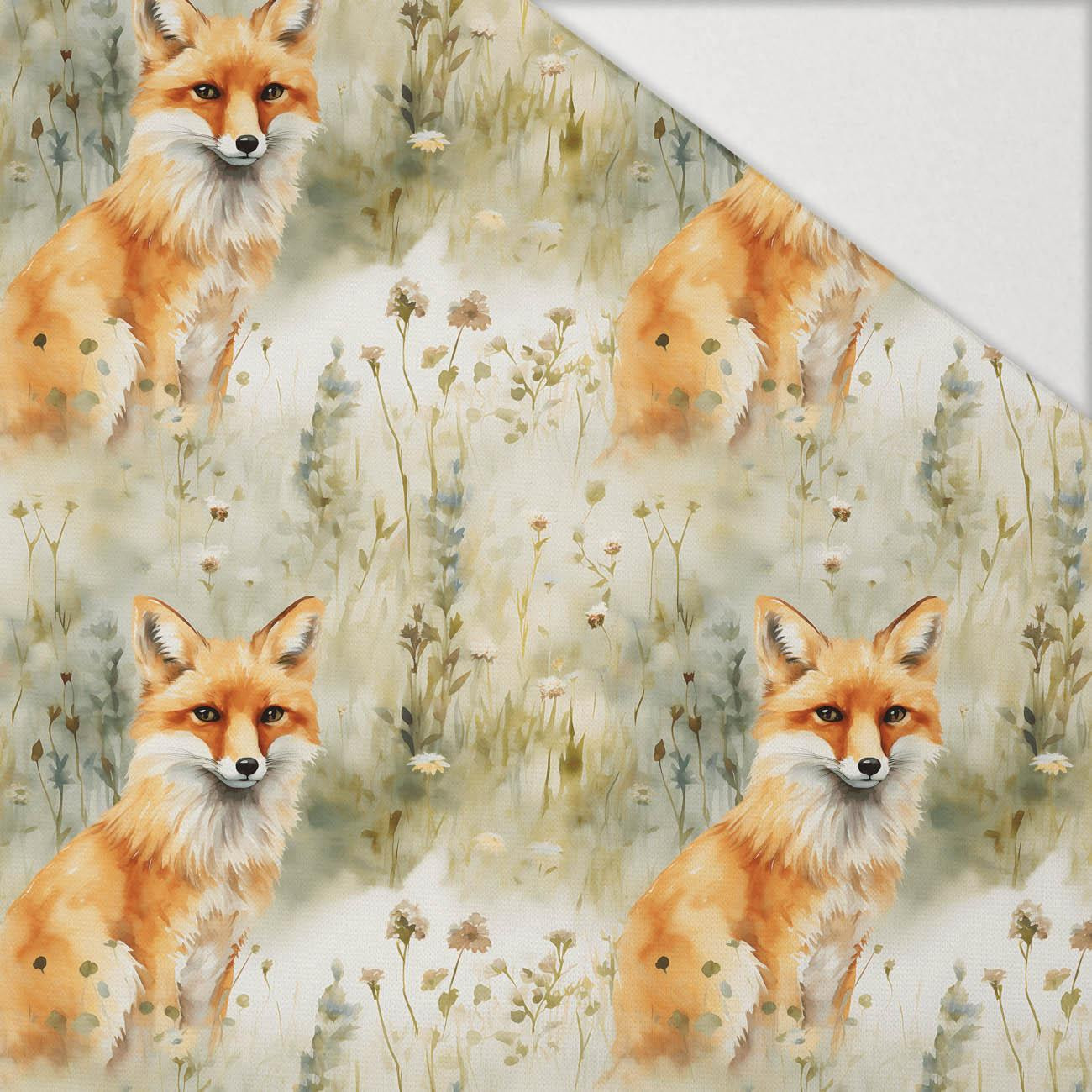 PASTEL FOX WZ. 1 - Hydrofobowa dzianina drapana