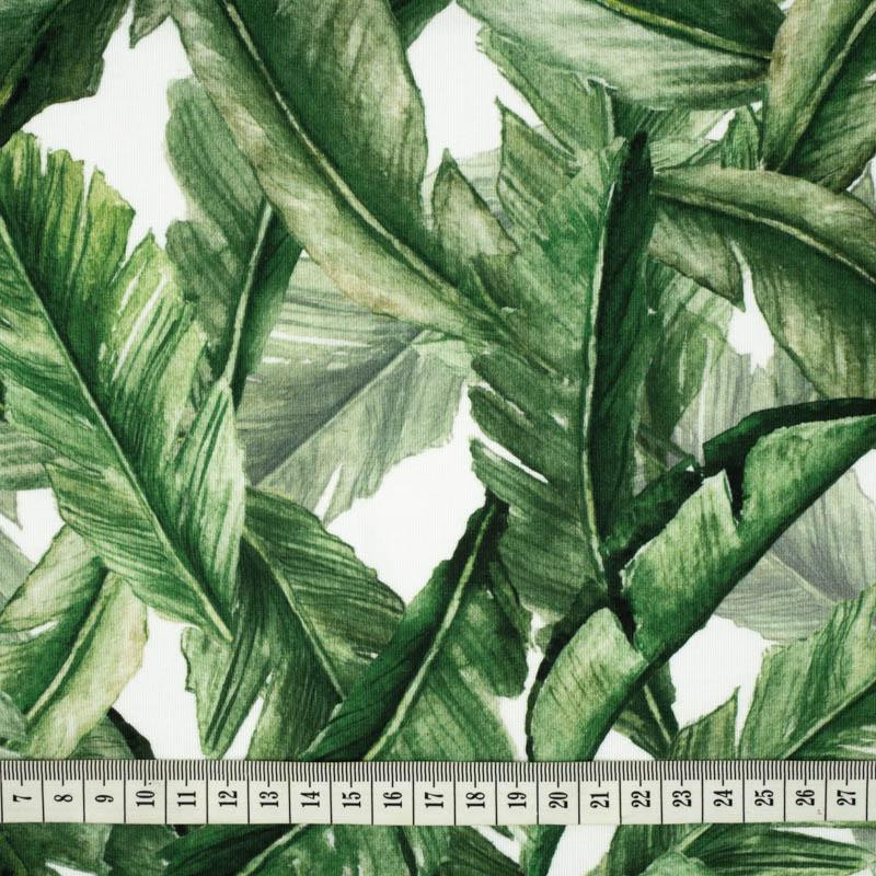 LIŚCIE BANANOWCA wz. 3 (JUNGLE) - single jersey z elastanem 