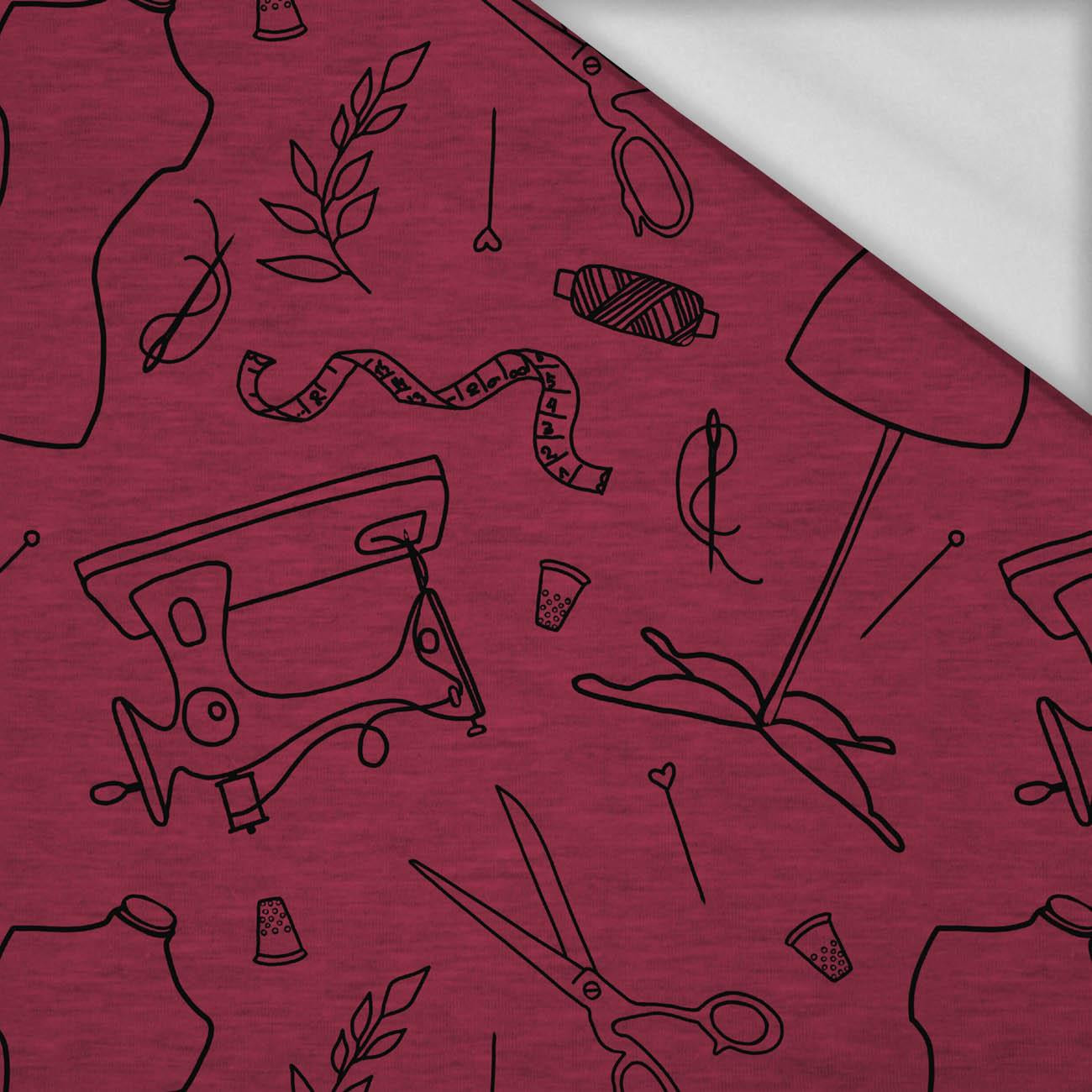 KRAWIECTWO KONTUR / viva magenta - Thermo lycra