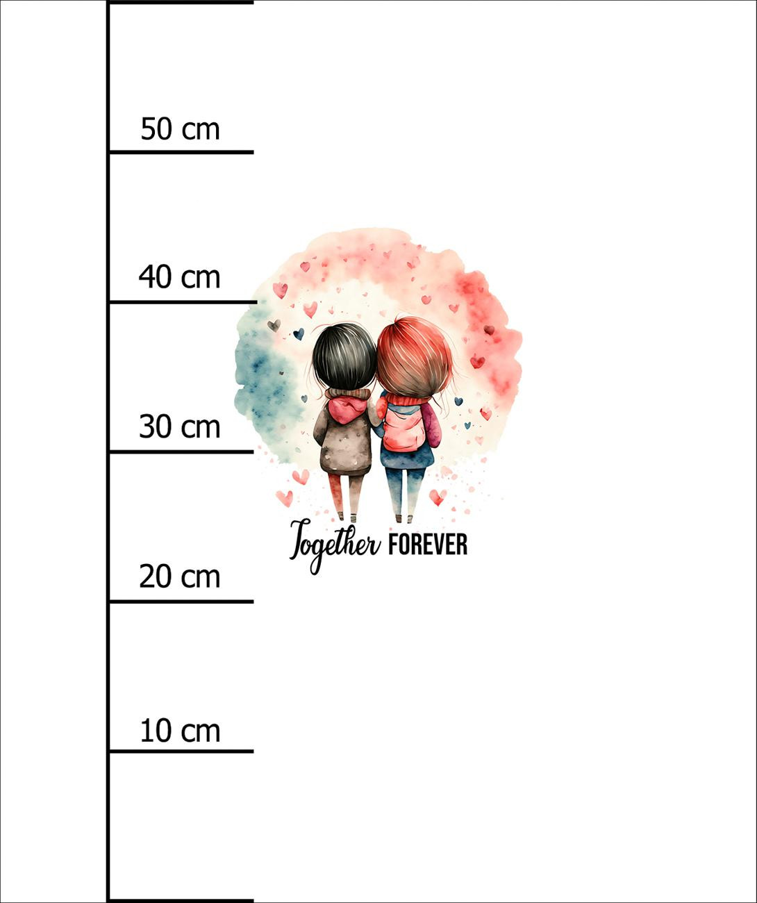 TOGETHER FOREVER / girls - PANEL (60cm x 50cm) tkanina wodoodporna