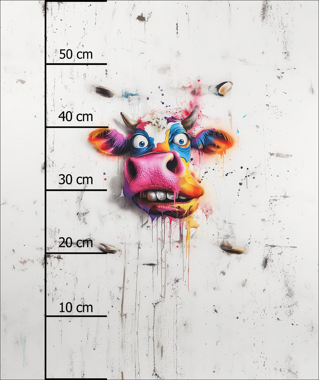 CRAZY COW - PANEL (60cm x 50cm) tkanina wodoodporna