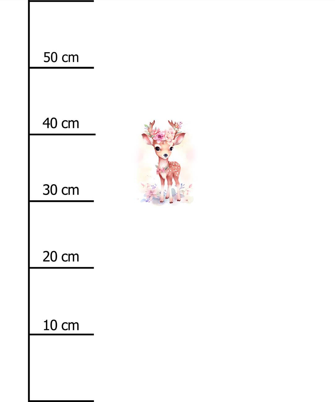 BABY DEER - PANEL (60cm x 50cm) Hydrofobowa dzianina drapana 