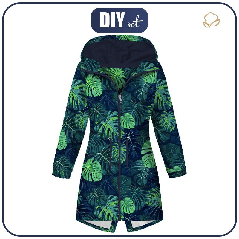 PARKA DAMSKA (ANNA) - MONSTERA 2.0 / navy - zestaw do uszycia