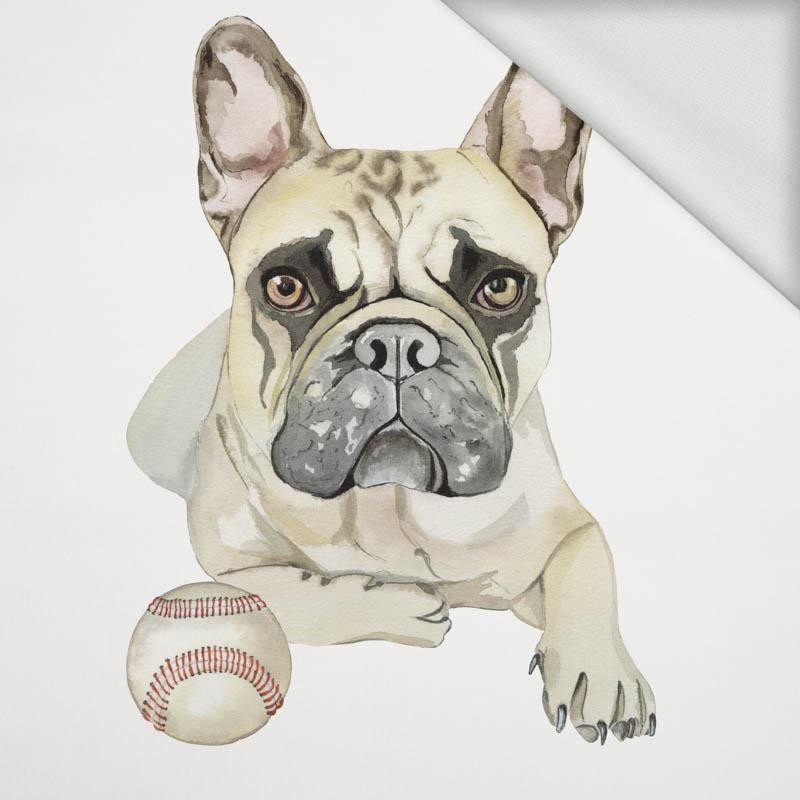 BULDOG / beżowy - panel dzianina pętelkowa 75cm x 80cm