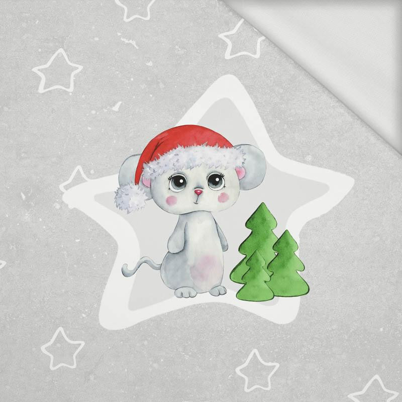 ZIMOWA MYSZKA BLANKA - panel panoramiczny dzianina pętelkowa