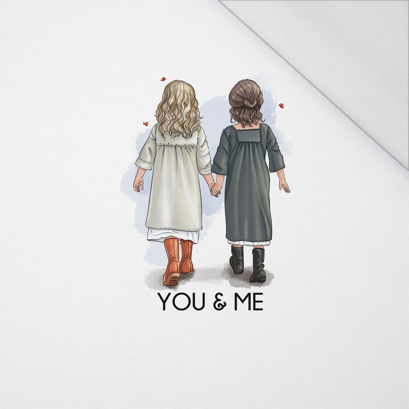 YOU & ME / girls - PANEL (60cm x 50cm) SINGLE JERSEY