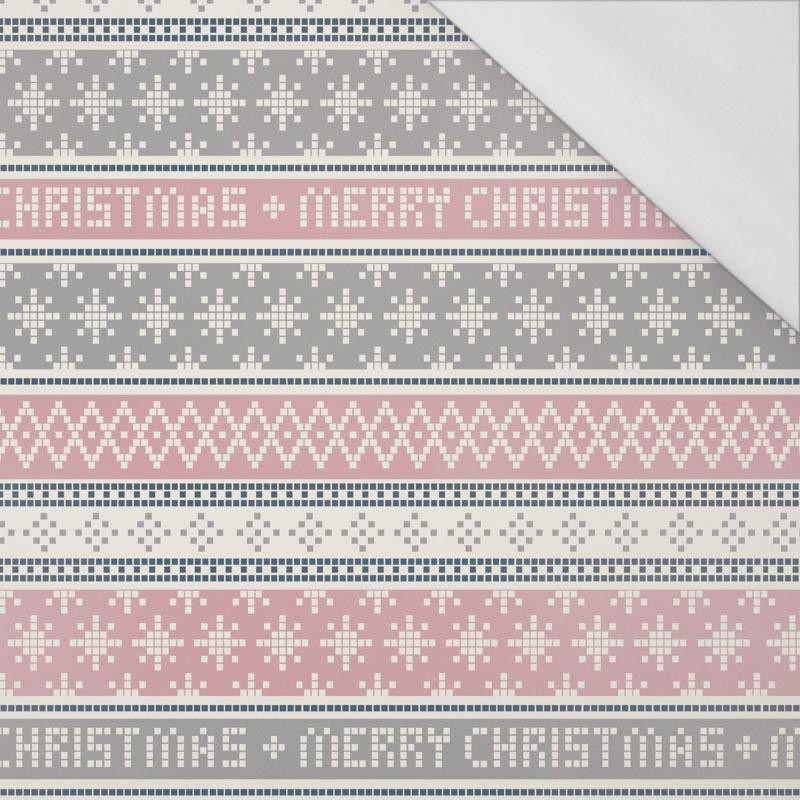 MERRY CHRISTMAS wz. 1 (NORWESKIE WZORY) - single jersey z elastanem 