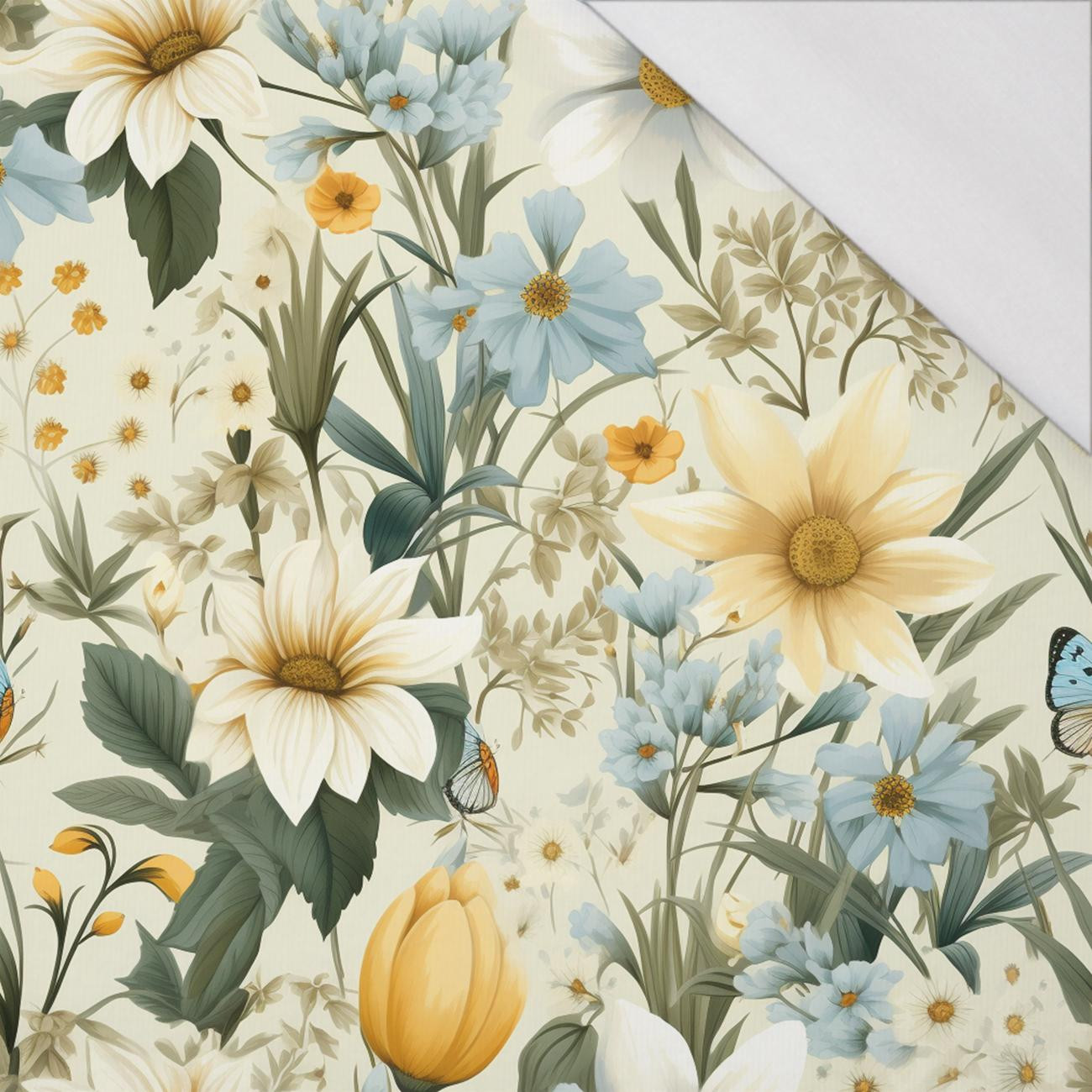 SPRING FLOWERS WZ. 3 - single jersey 