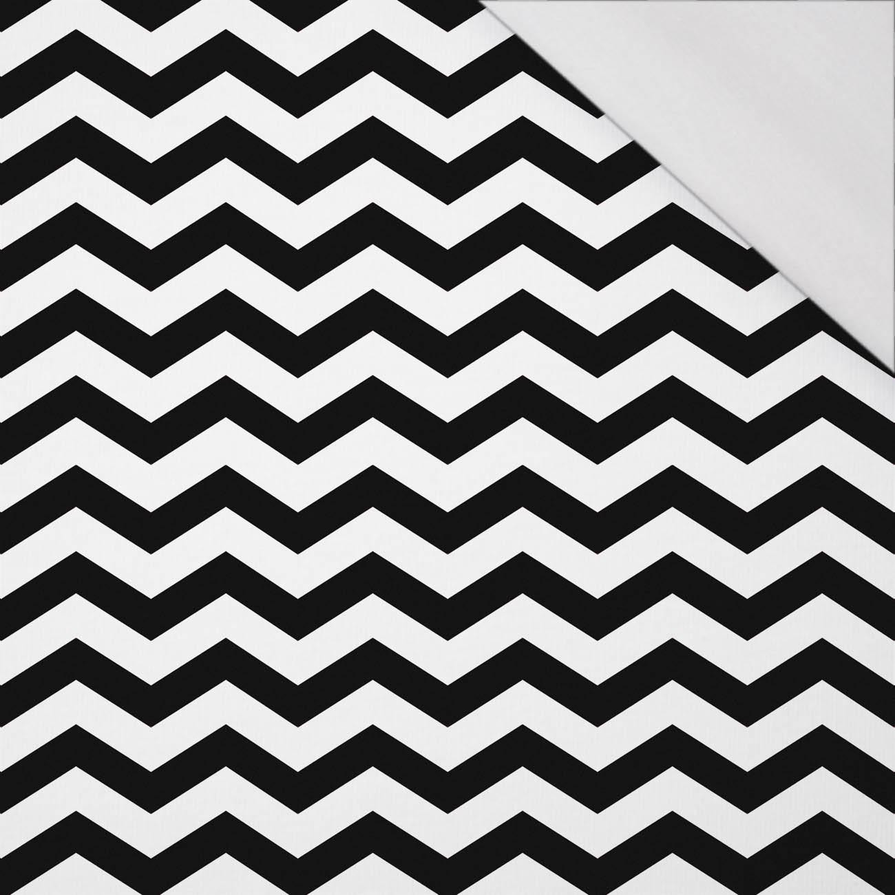 ZYGZAKI / czarny - single jersey z elastanem 