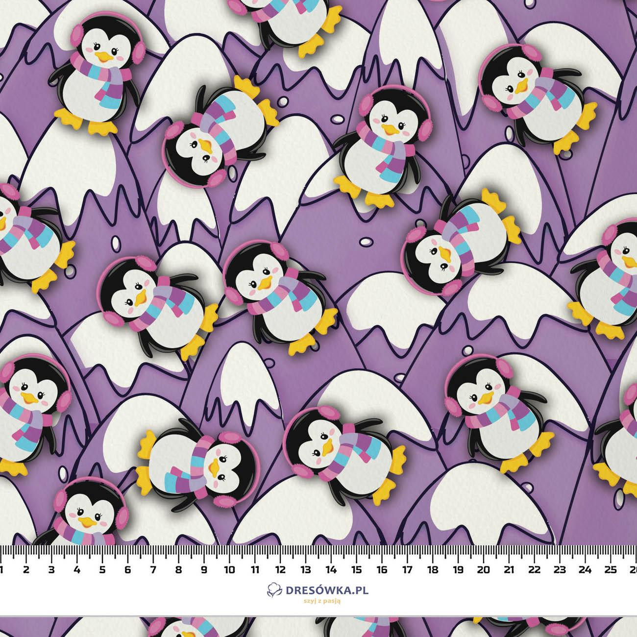 PINGWINY NA SZCZYTACH (PINGWINKI) - tkanina bawełniana