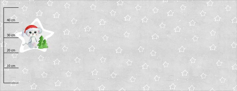 ZIMOWA MYSZKA BLANKA - panel panoramiczny dzianina pętelkowa