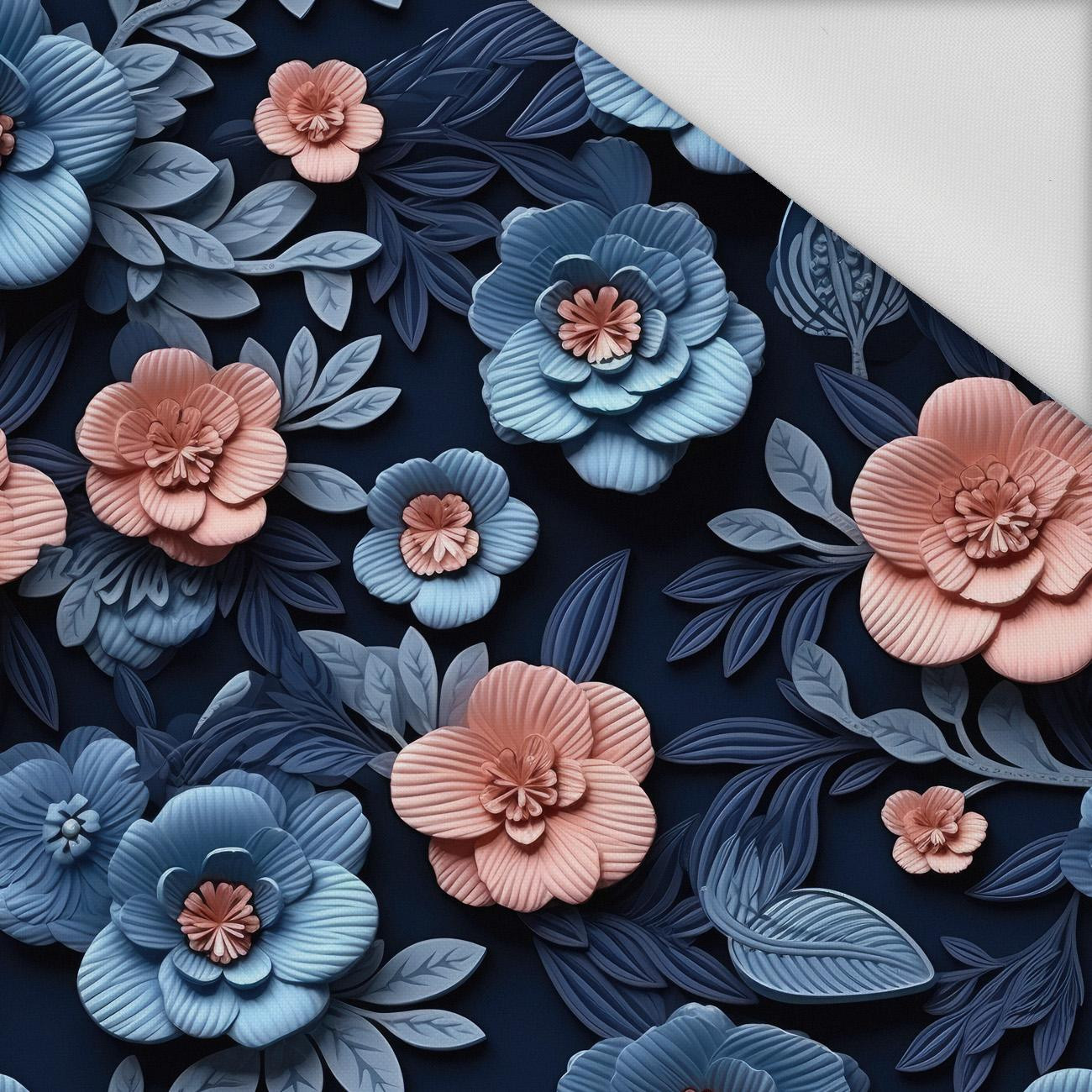 FLOWERS 3D WZ. 12 - tkanina wodoodporna