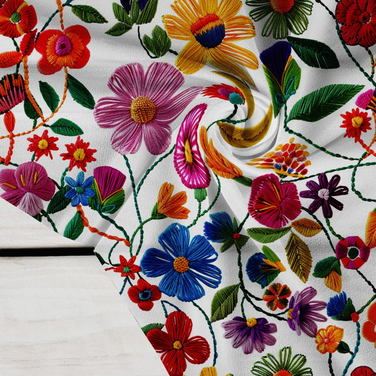 FLOWERS 3D WZ. 1 - Krepa