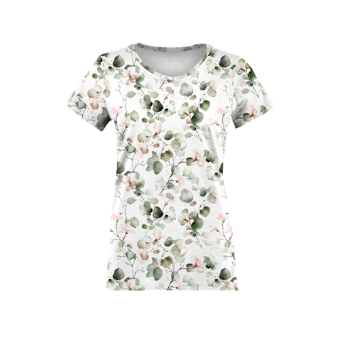 T-SHIRT DAMSKI - FLOWERS wz.17 - zestaw do uszycia