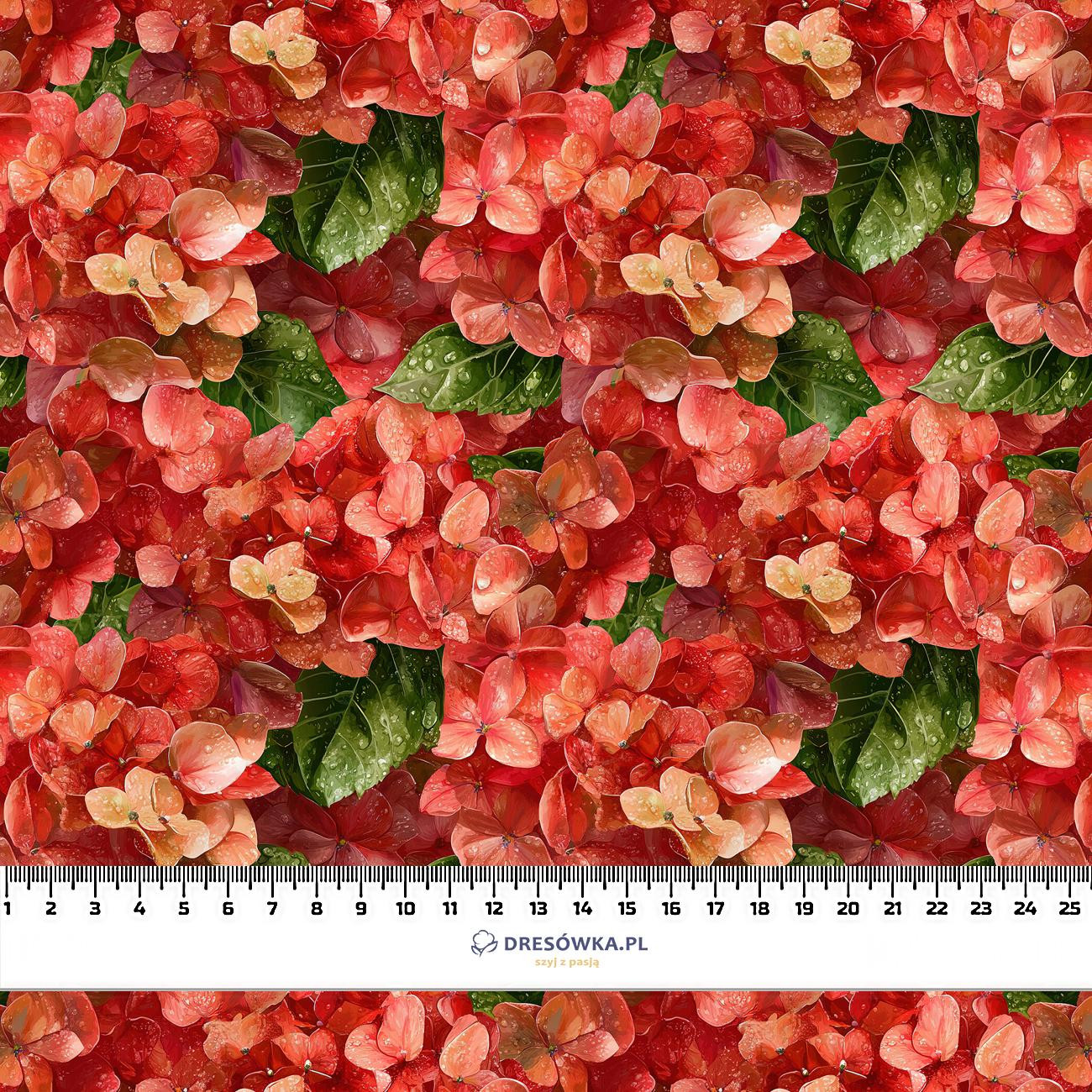FLOWERS WZ.28 - dresówka pętelkowa