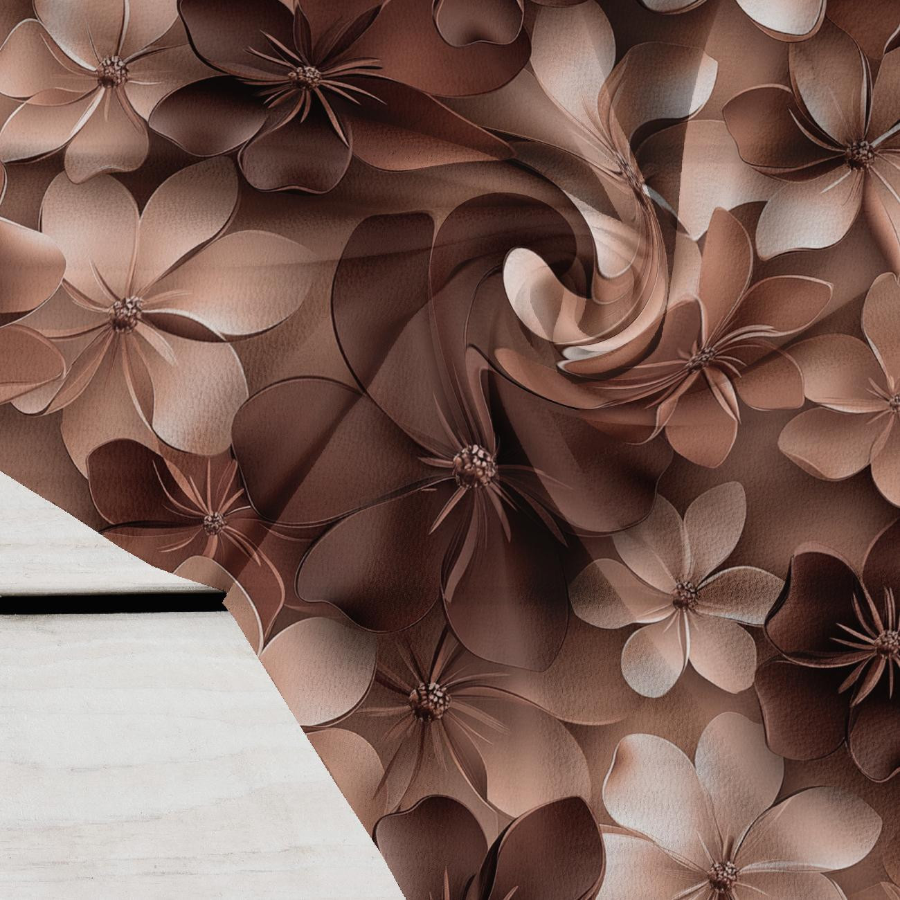 FLOWERS WZ.5/ Mocha Mousse  - Krepa