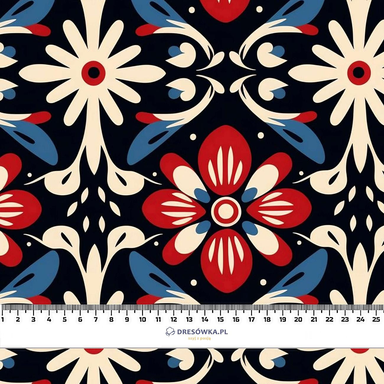 Folk Art wz.1 - dzianina pętelkowa z elastanem ITY