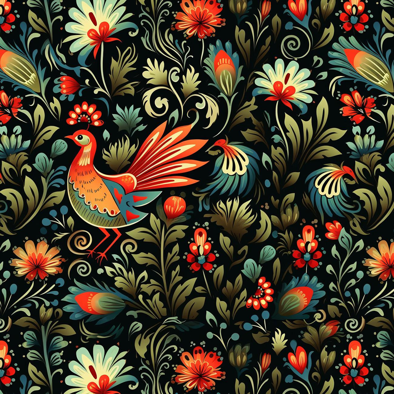 Folk Art wz.22 - dzianina pętelkowa z elastanem ITY