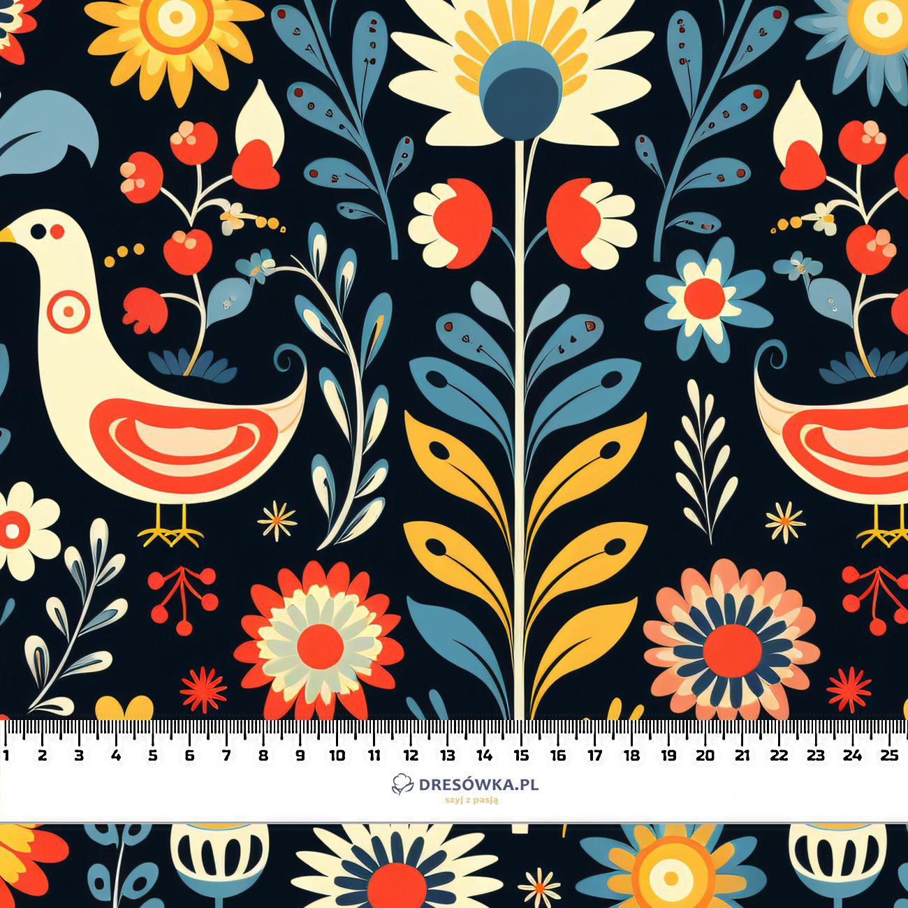 Folk Art wz.9 - tkanina wodoodporna