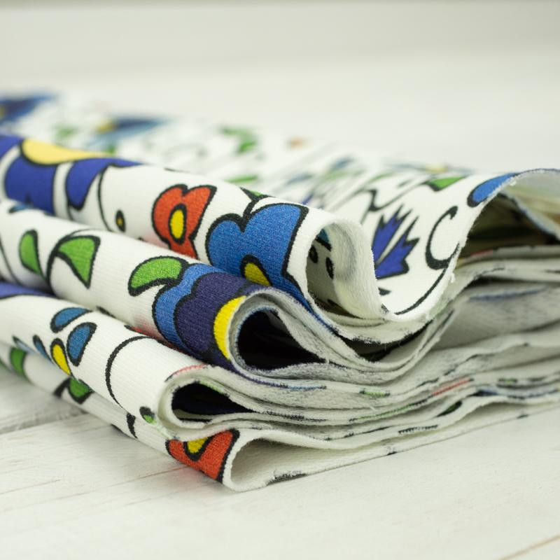 FOLK KASZUBSKI - dzianina pętelkowa