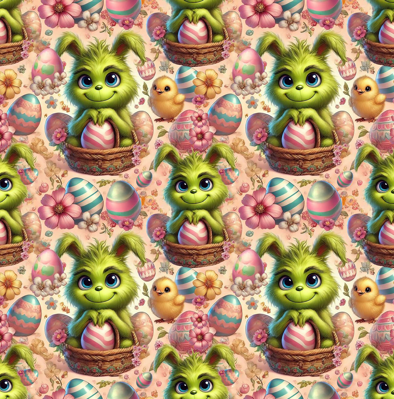 FUNNY EASTER wz.7 - lekka dzianina drapana