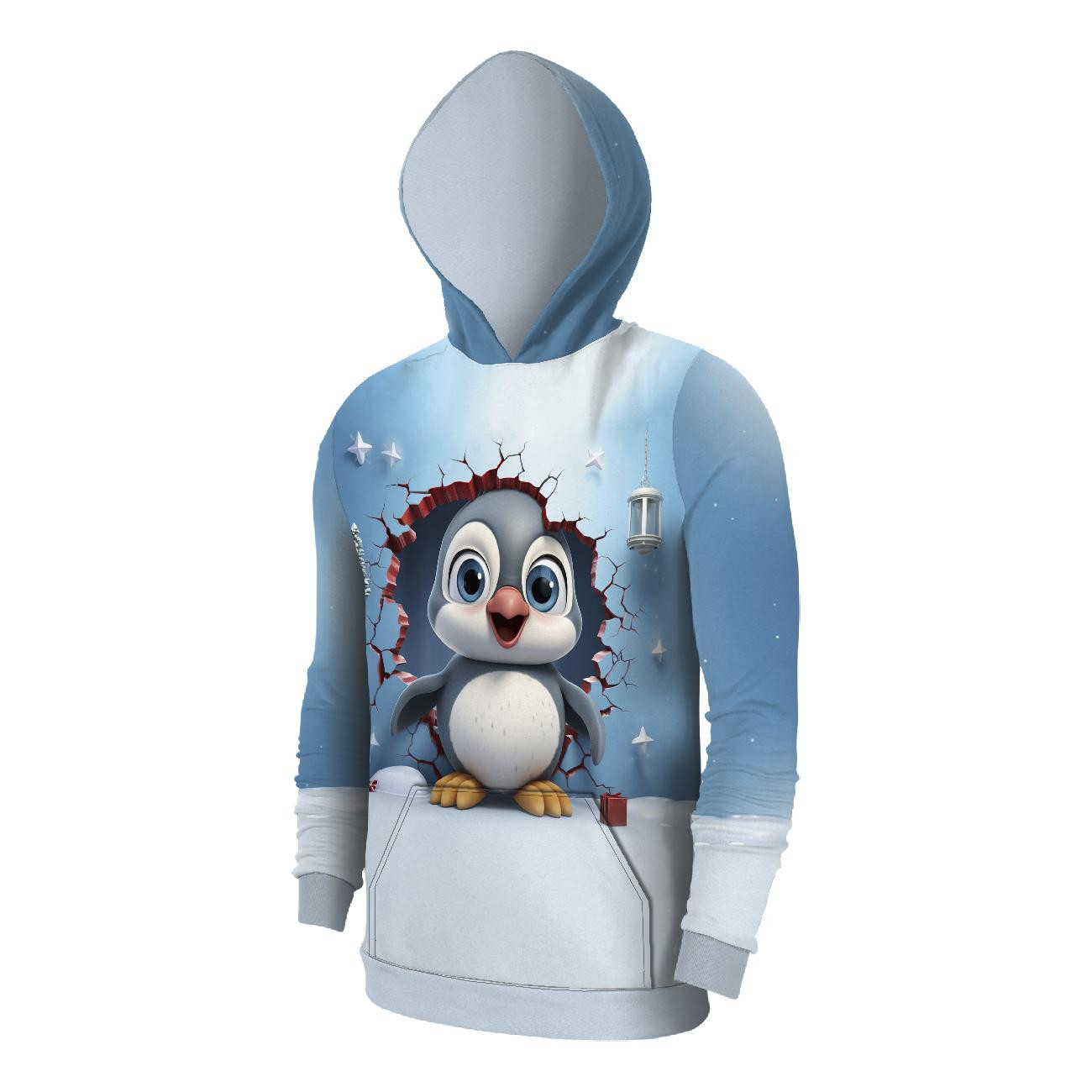 MĘSKA BLUZA Z KAPTUREM (COLORADO) - HAPPY PENGUIN - zestaw do uszycia 