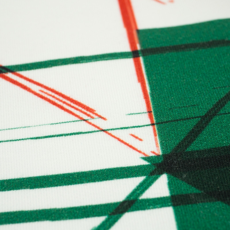 KOLOROWE TRÓJKĄTY - dresówka pętelkowa SP250